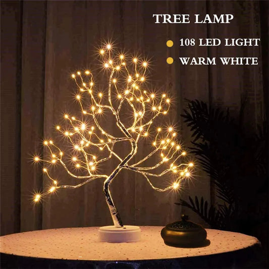 LED Night Light Mini Christmas Tree  Bedroom Decoration